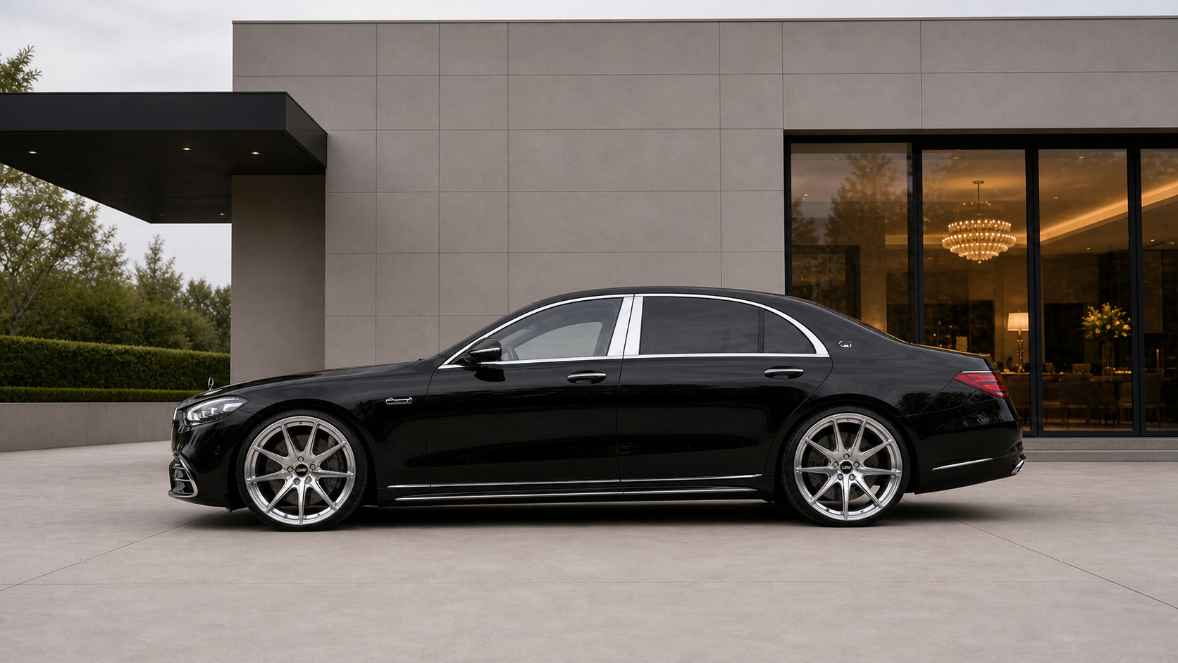 Mercedes-Benz S-Class loading angle display