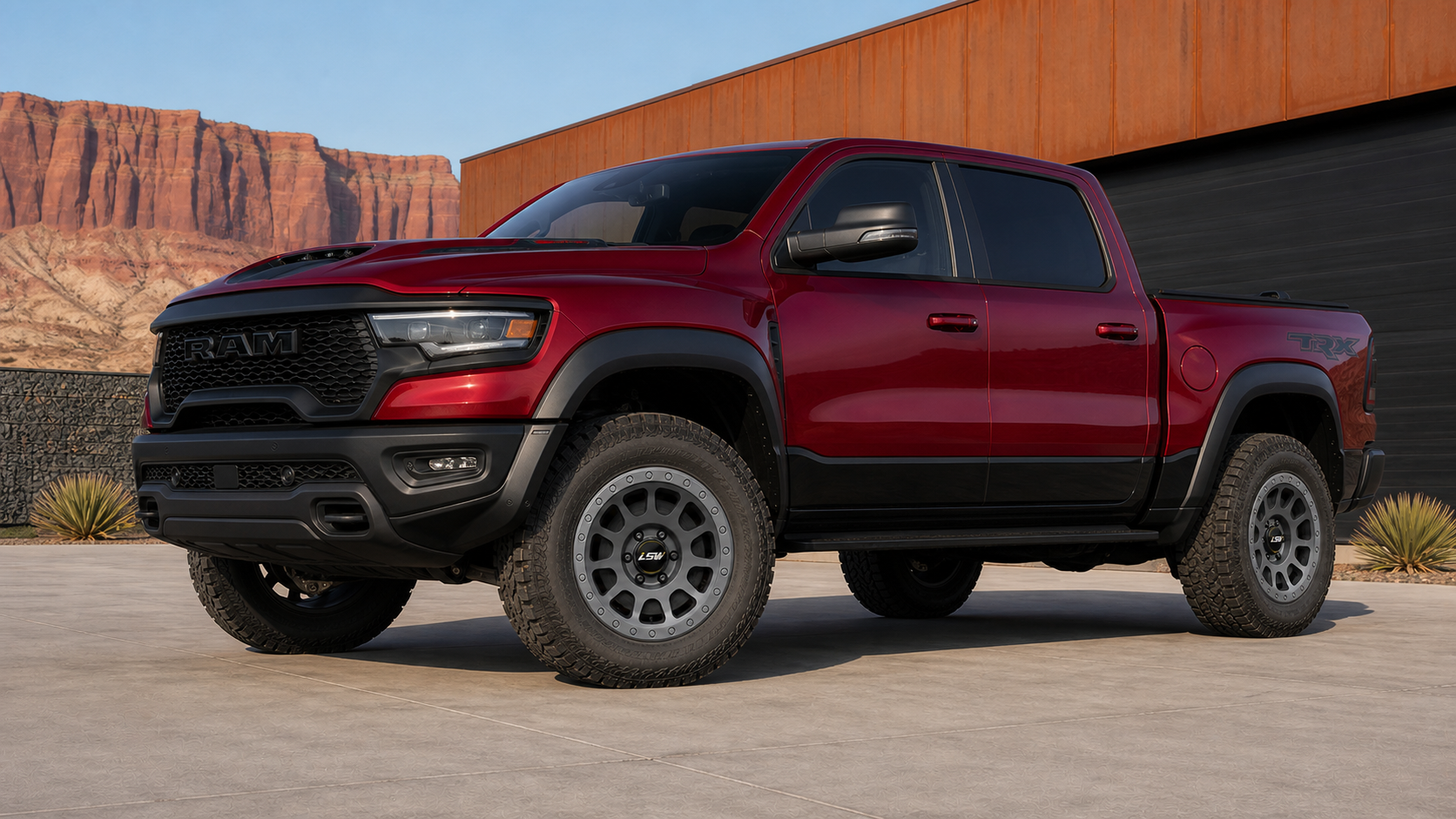 RAM 1500 TRX loading case display