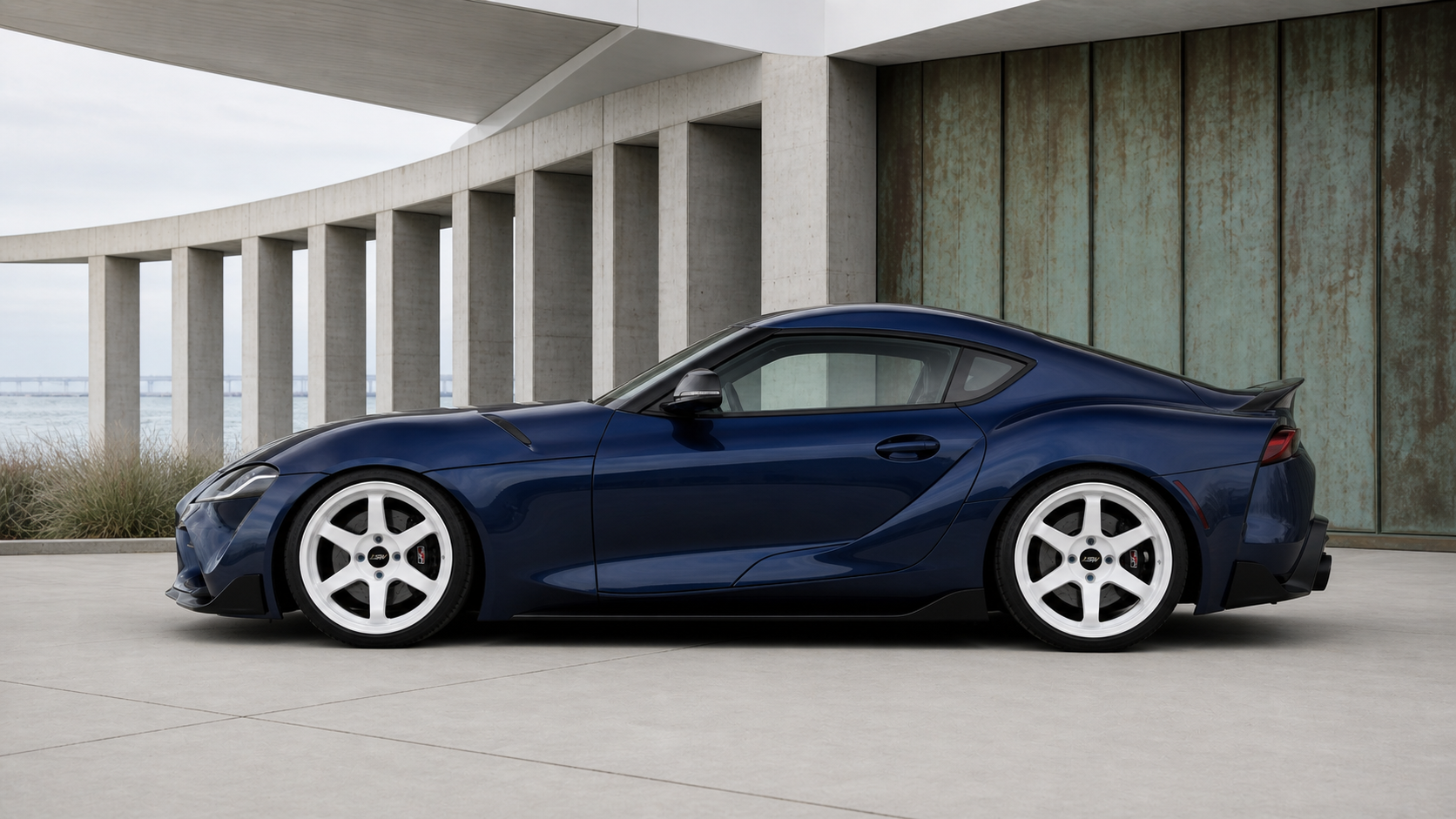 Toyota GR Supra loading angle display