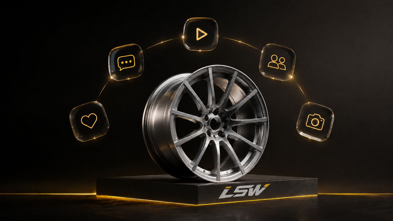 صورة تصورية لإعلان LSW على منصات التواصل الاجتماعي
