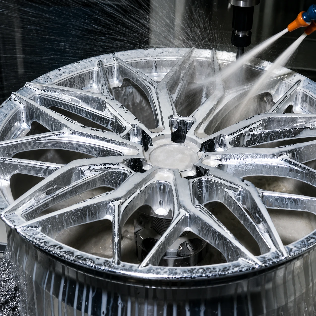 LSW forged wheel precision machining process cover