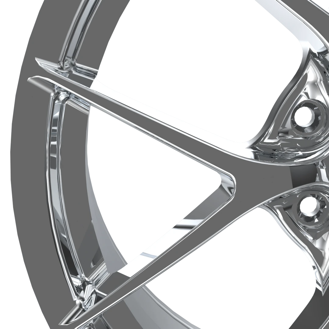 LSW LSLUX001 forged wheel spoke structure and surface process details