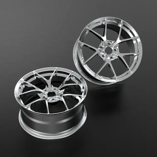 LSLUX001 抛光银锻造轮毂