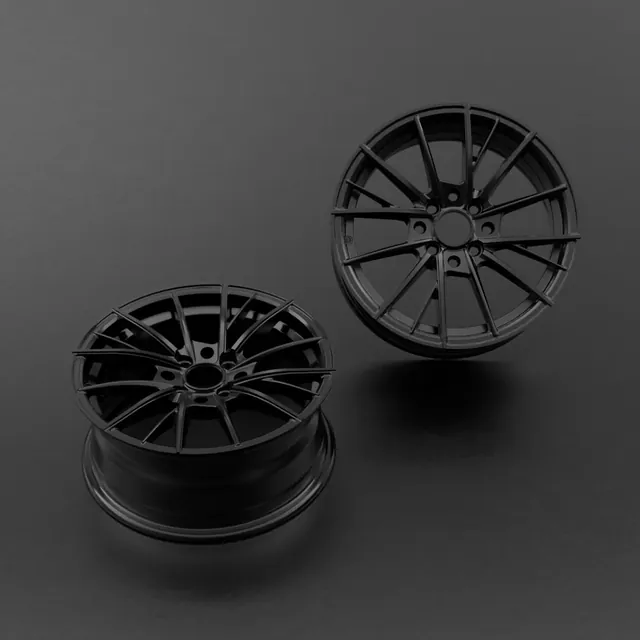 LSRAM005 黑色多辐锻造轮毂